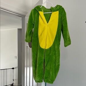Green and Yellow Plush Dinosaur Costume